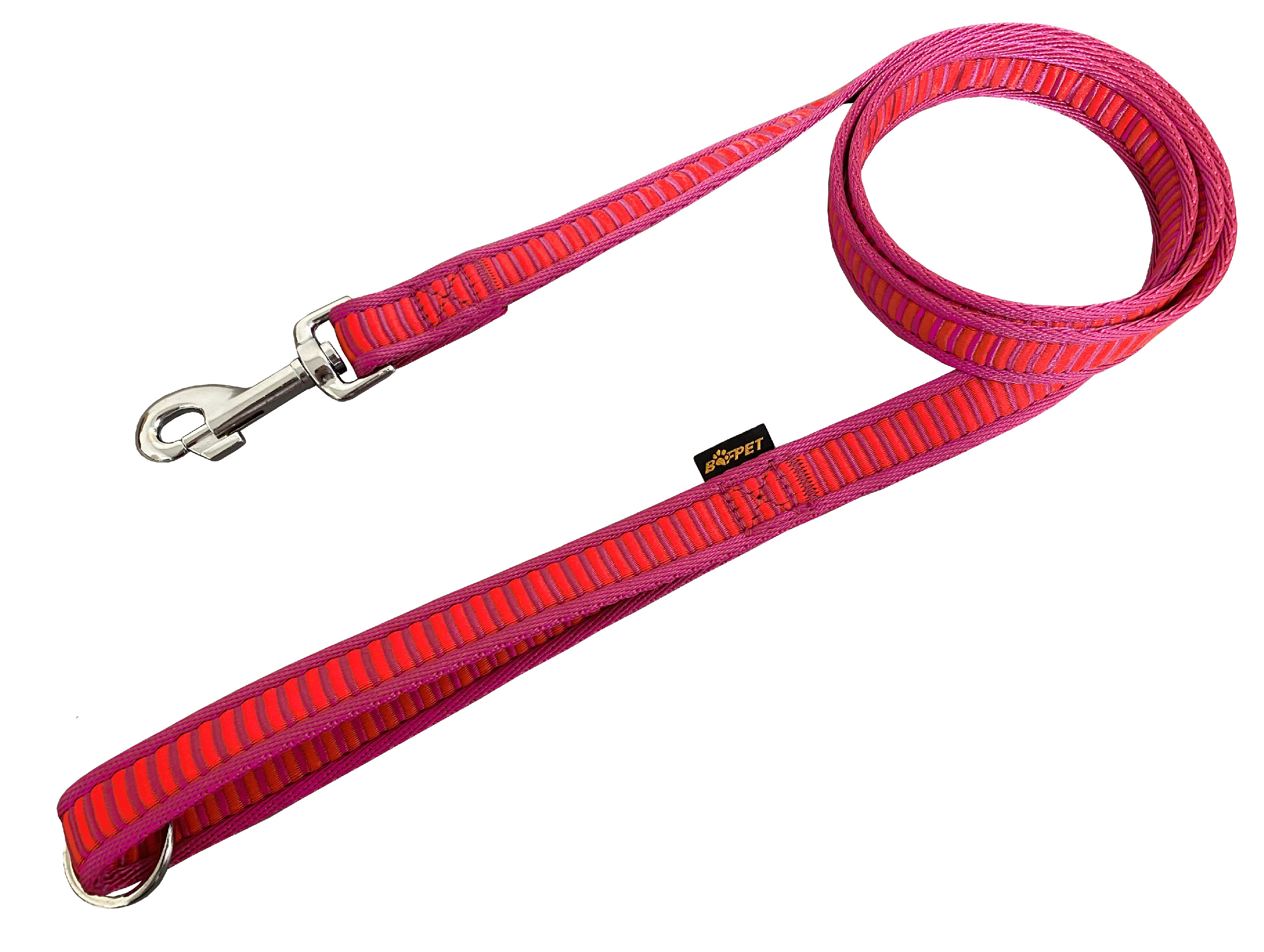 BAFPET Popruhová vodítka ŽEBŘÍK Barva: Modrá, Rozměr: 20mm x 150cm 18211Z