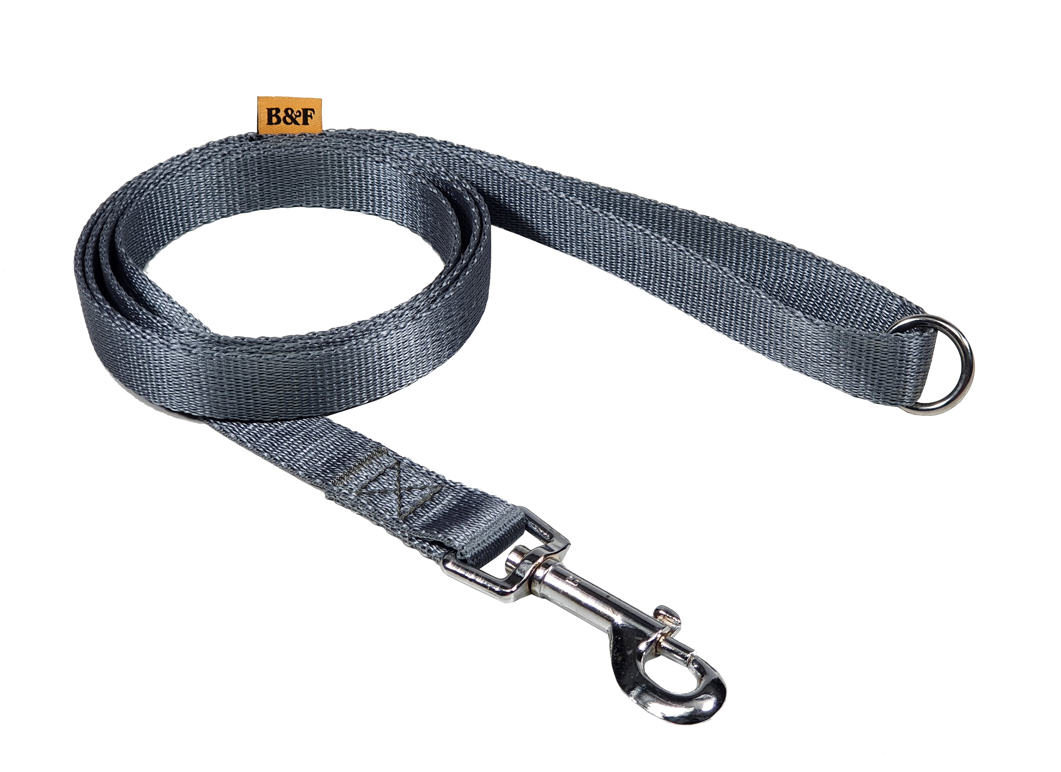 BAFPET Popruhová vodítka JEDNOBAREVNÁ Barva: Černá, Rozměr: 20mm x 150cm 18211J