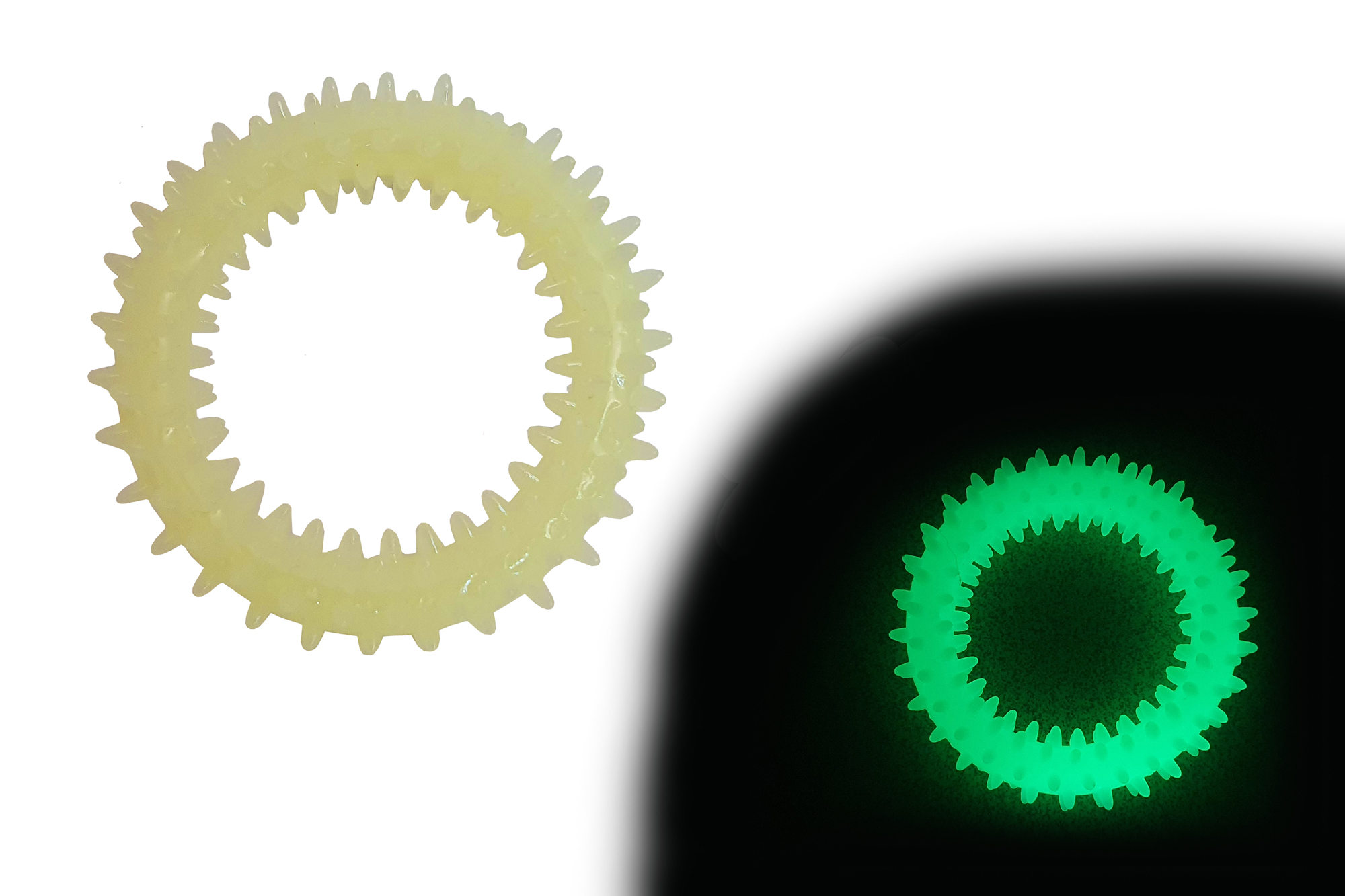 BAFPET Luminiscenčný krúžok GLOW,, ježko,, Farba: Fosfor, Rozmer: 8,5cm 09058