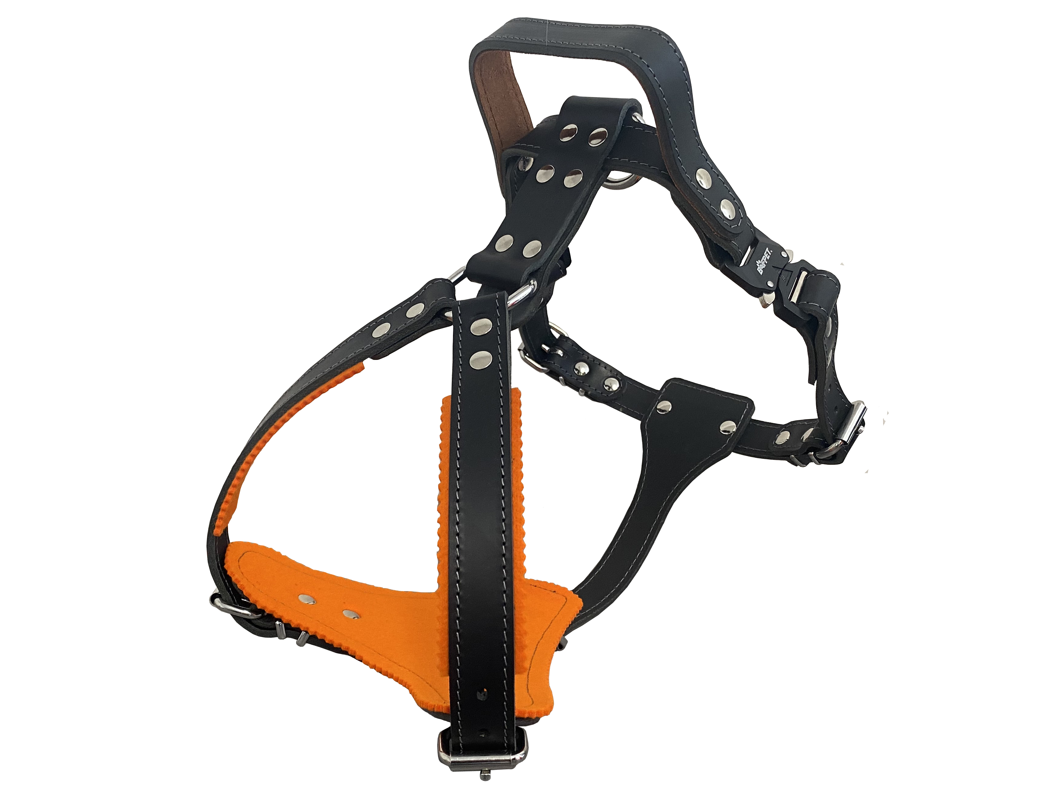 BAFPET Špeciálny postroj na obranu s uchom Farba: Čierna, Rozmer: 30mm x OK 62-78cm, OH 81-97cm 07507A