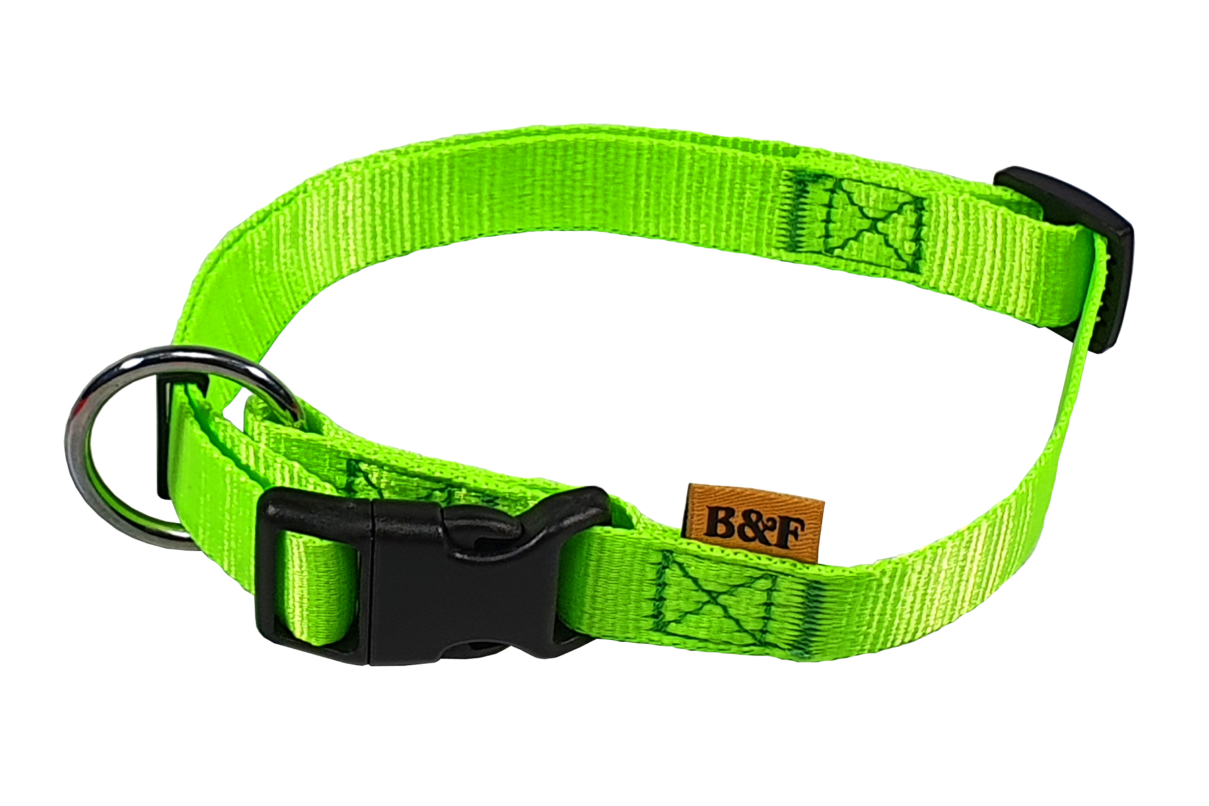 BAFPET Popruhové obojky NEON Barva: Růžová, Rozměr: 20mm x 38-60cm 18101N