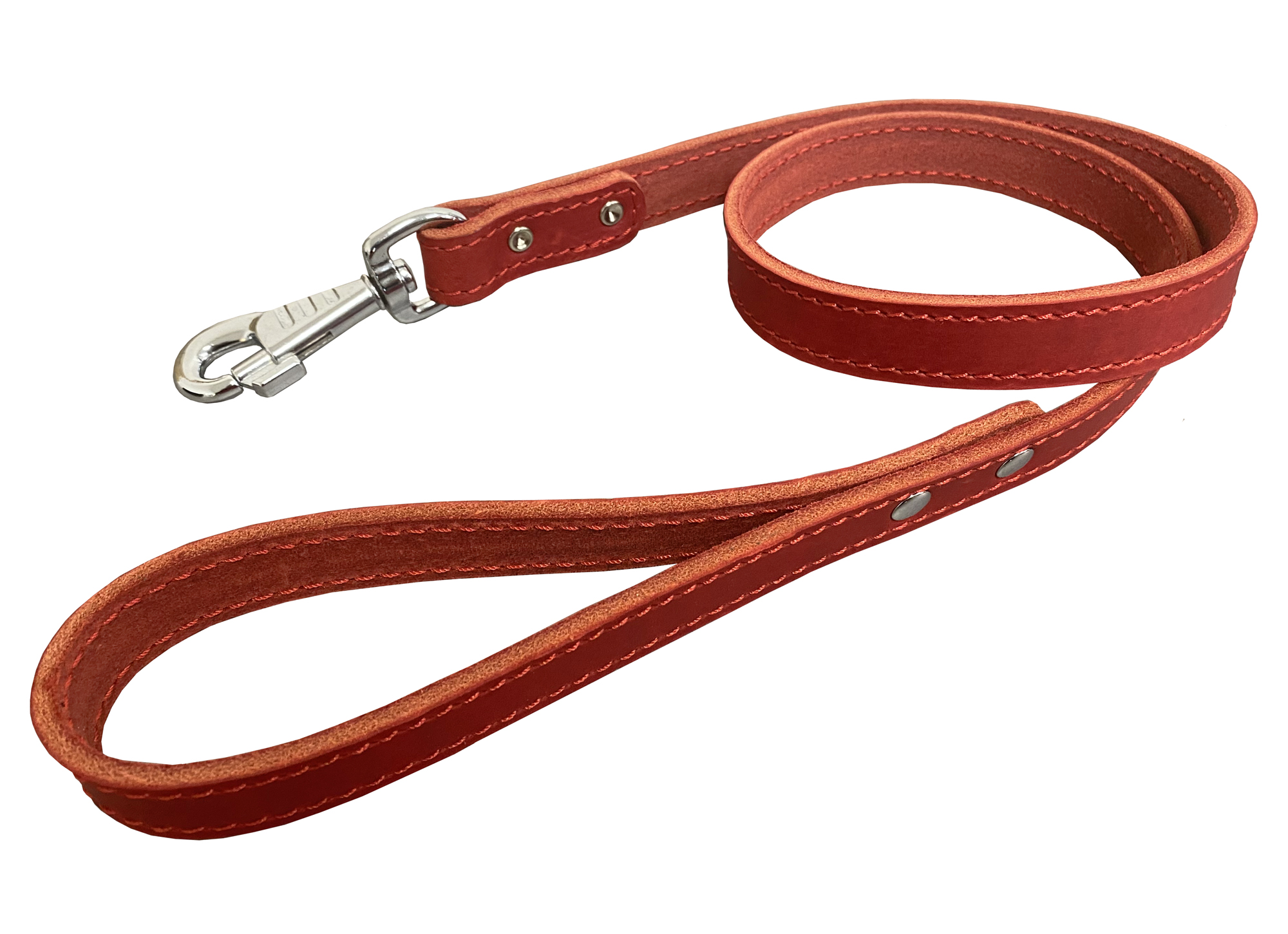 BAFPET Kožené vodítko z mastné kůže, obšité Barva: Přírodní, Rozměr: 22mm x 100cm 07202