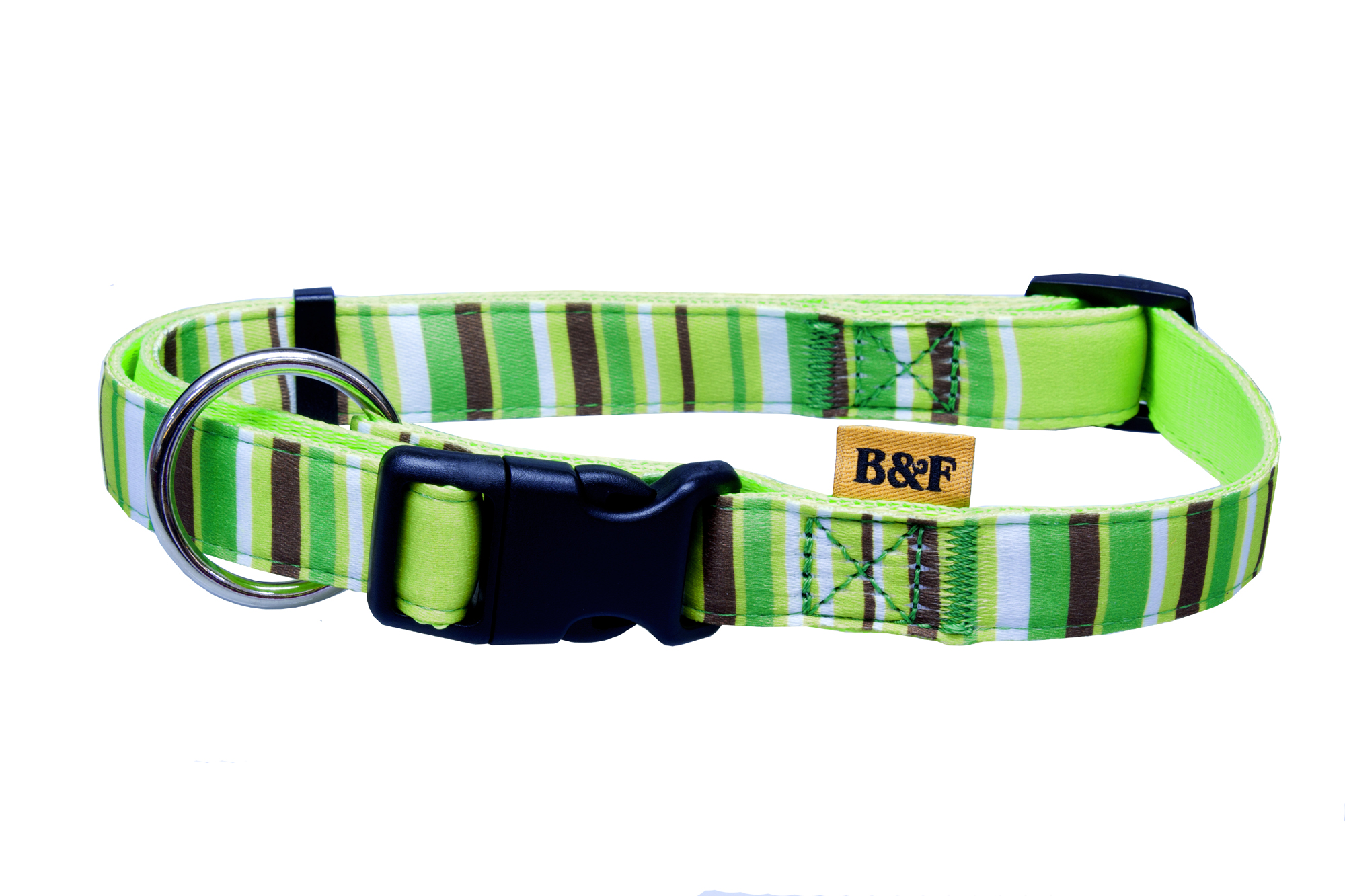 BAFPET Popruhové obojky PROUŽKY Barva: Modrá, Rozměr: 25mm x 40-66cm 18102PS