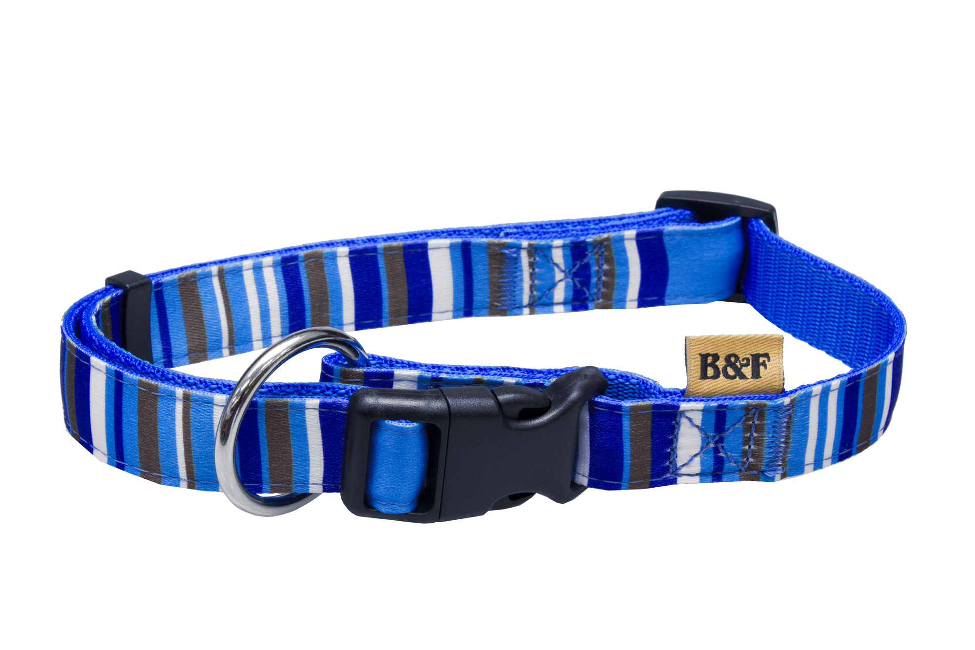 BAFPET Popruhové obojky PROUŽKY Barva: Růžová, Rozměr: 25mm x 40-66cm 18102PS