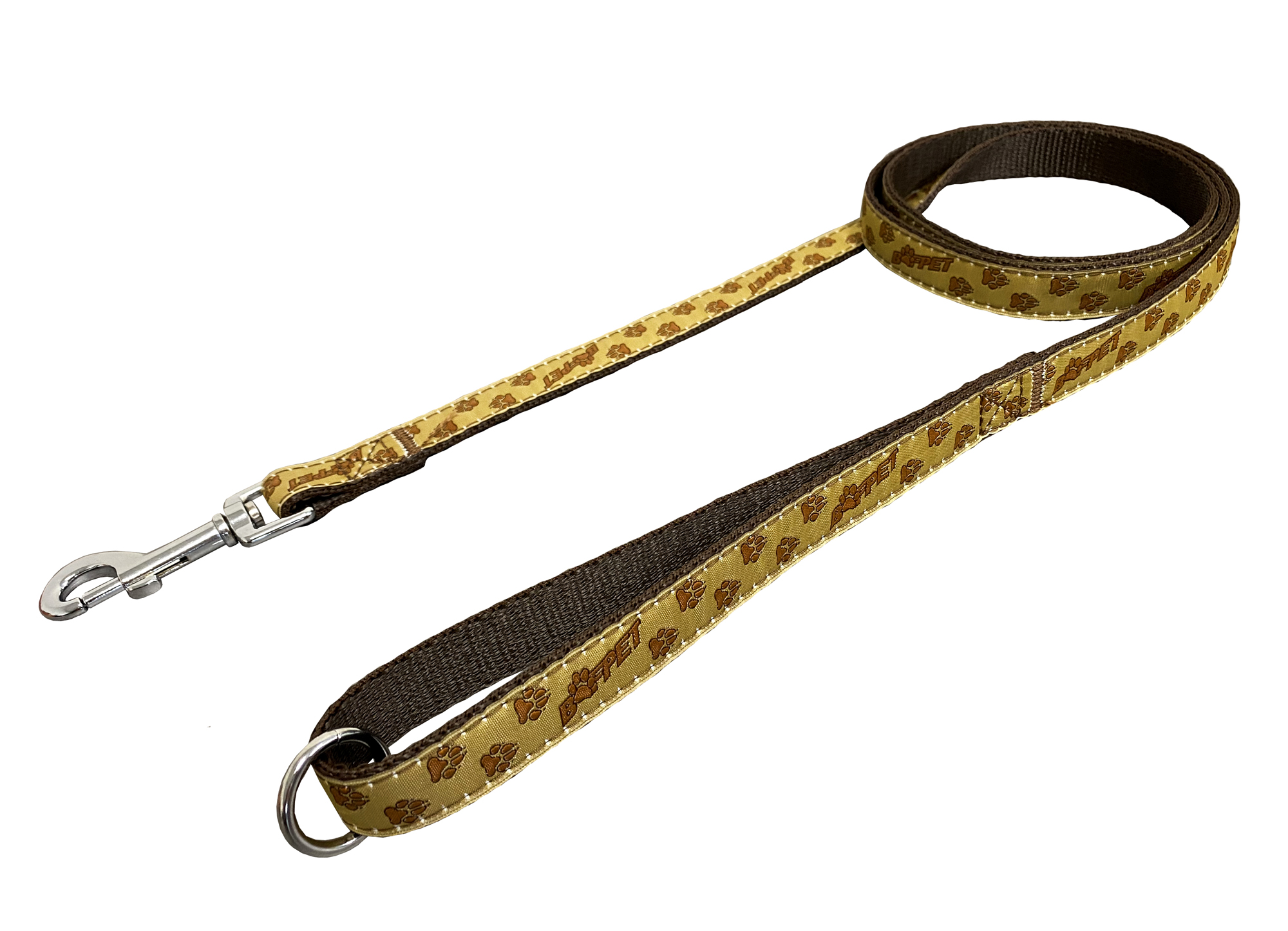 BAFPET Popruhová vodítka TLAPKY BAF Barva: Červená, Rozměr: 20mm x 150cm 18211TB