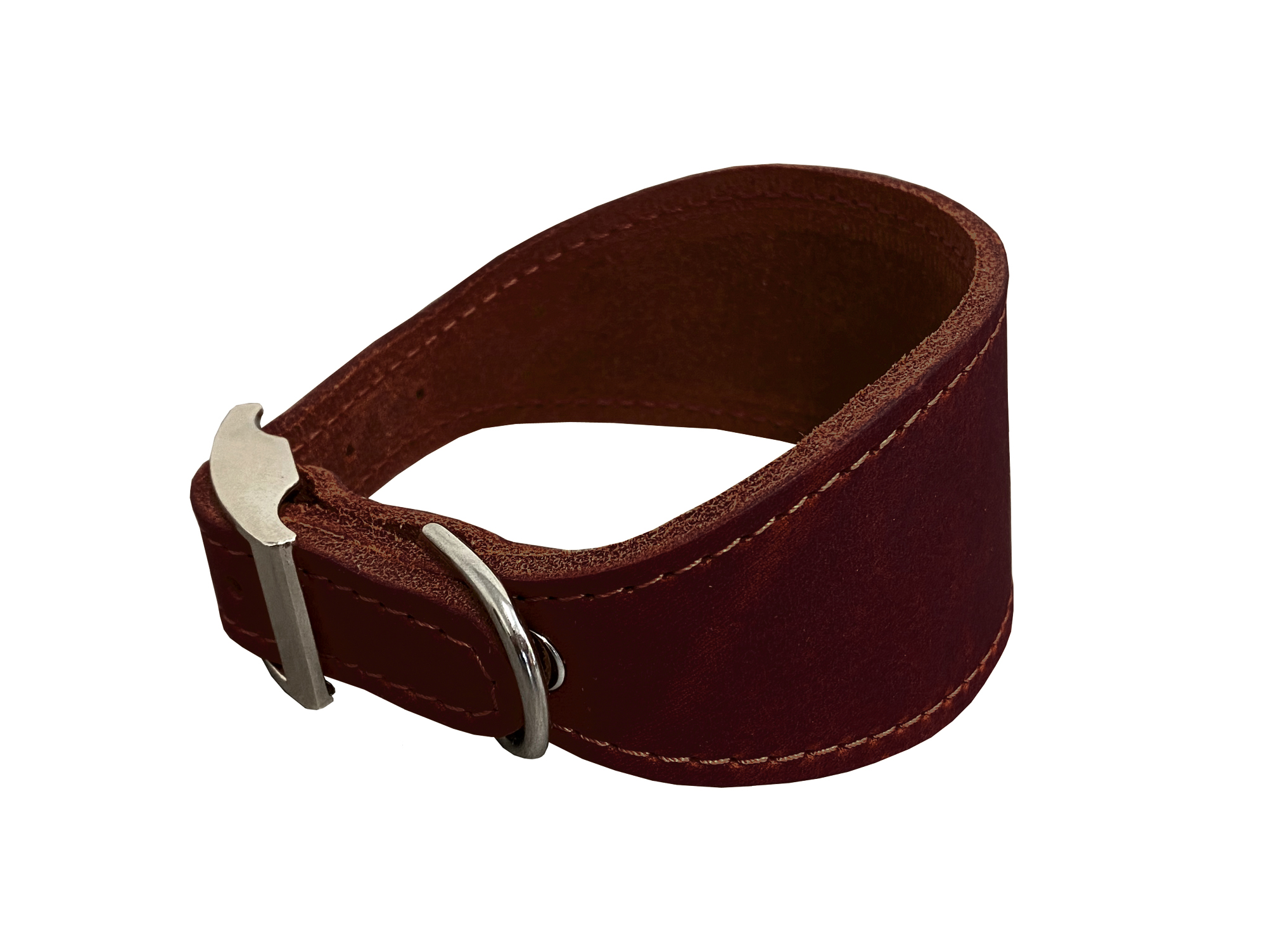BAFPET Kožený obojok VIPET Farba: Čierna, Rozmer: 50mm x 37cm /29-35/ | 00122V