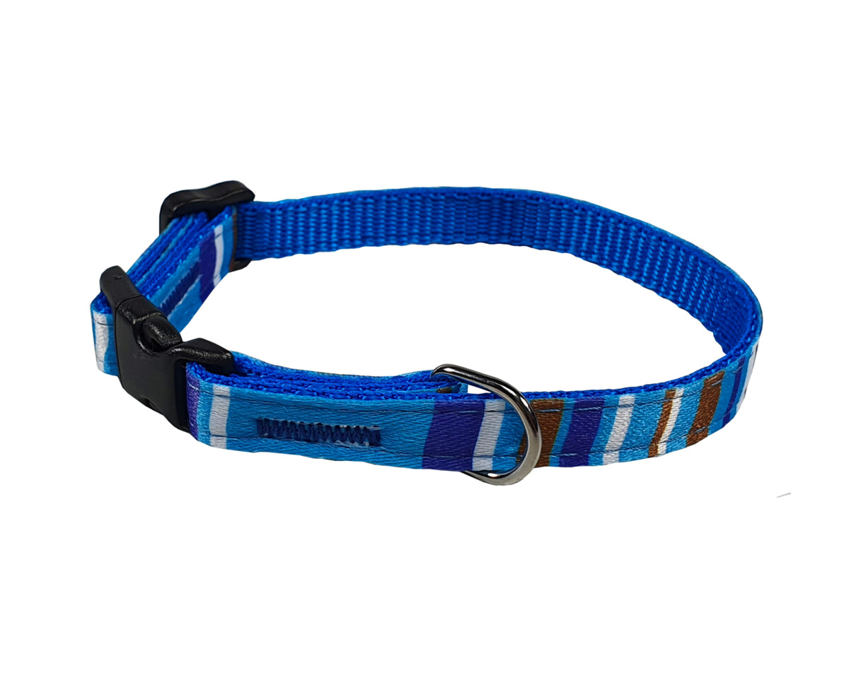 BAFPET Popruhové obojky PROUŽKY Barva: Růžová, Rozměr: 10mm x 18-26cm 18105PS