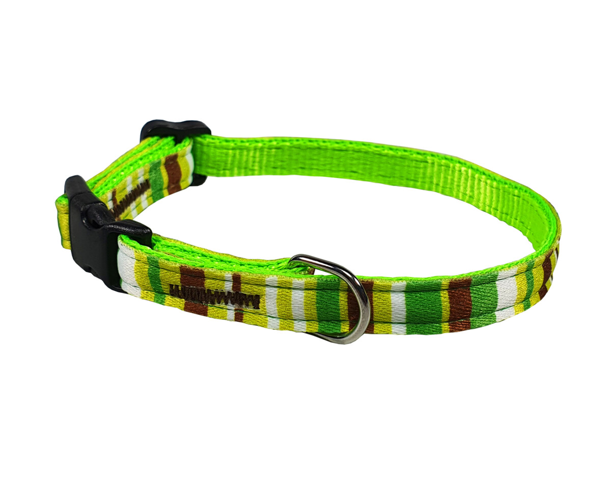 BAFPET Popruhové obojky PROUŽKY Barva: Růžová, Rozměr: 10mm x 18-26cm 18105PS