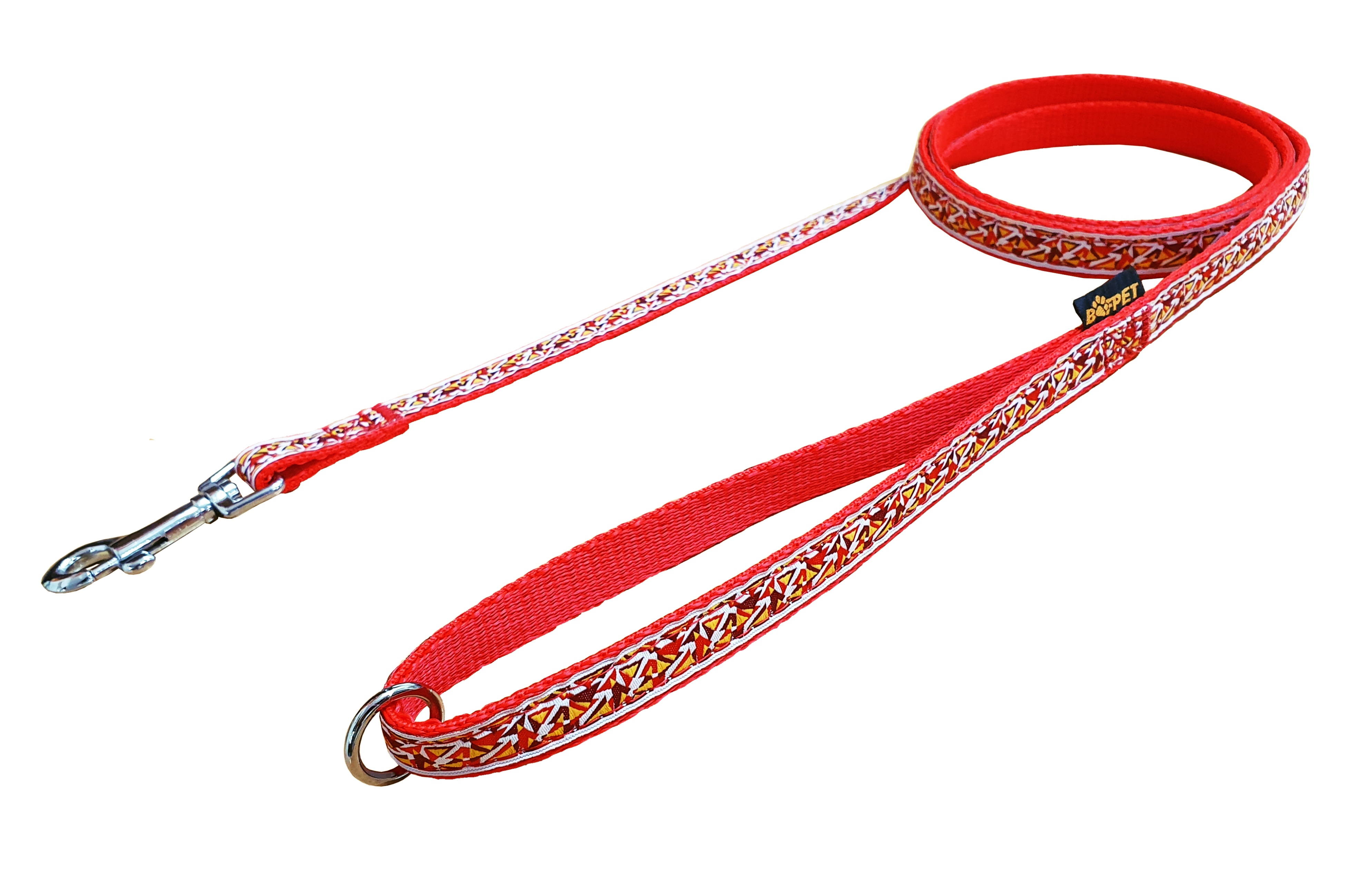 BAFPET Popruhová vodítka TROJÚHELNÍČKY Barva: Modrá, Rozměr: 15mm x 150cm 18208TR