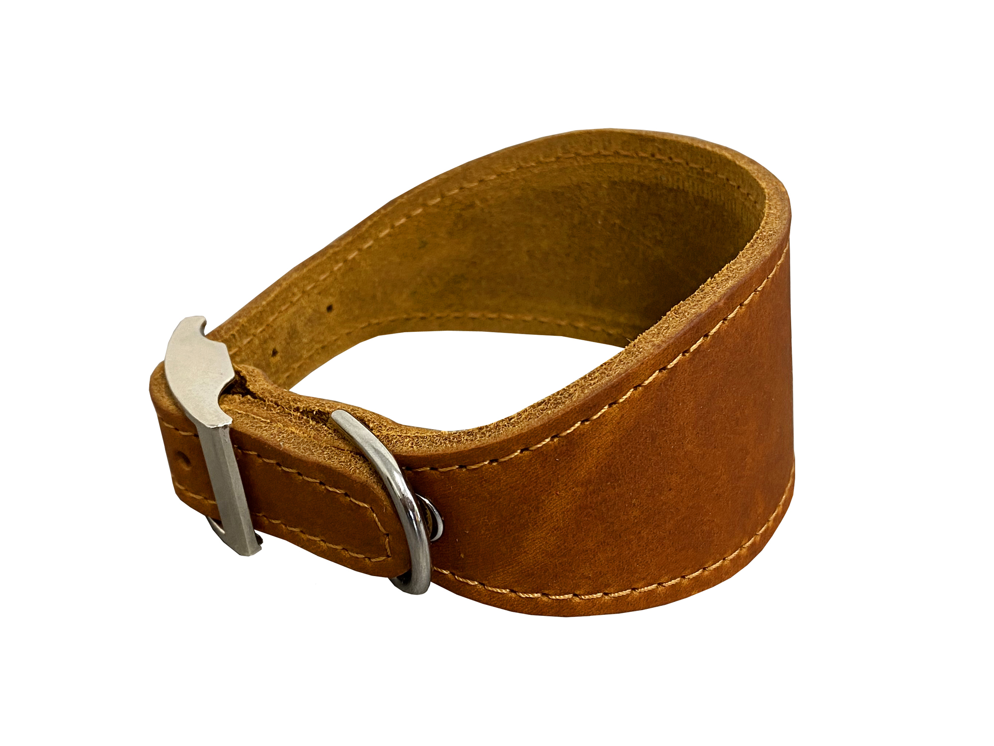 BAFPET Kožený obojok VIPET Farba: Čierna, Rozmer: 40mm x 35cm / 26-32/ | 00121V