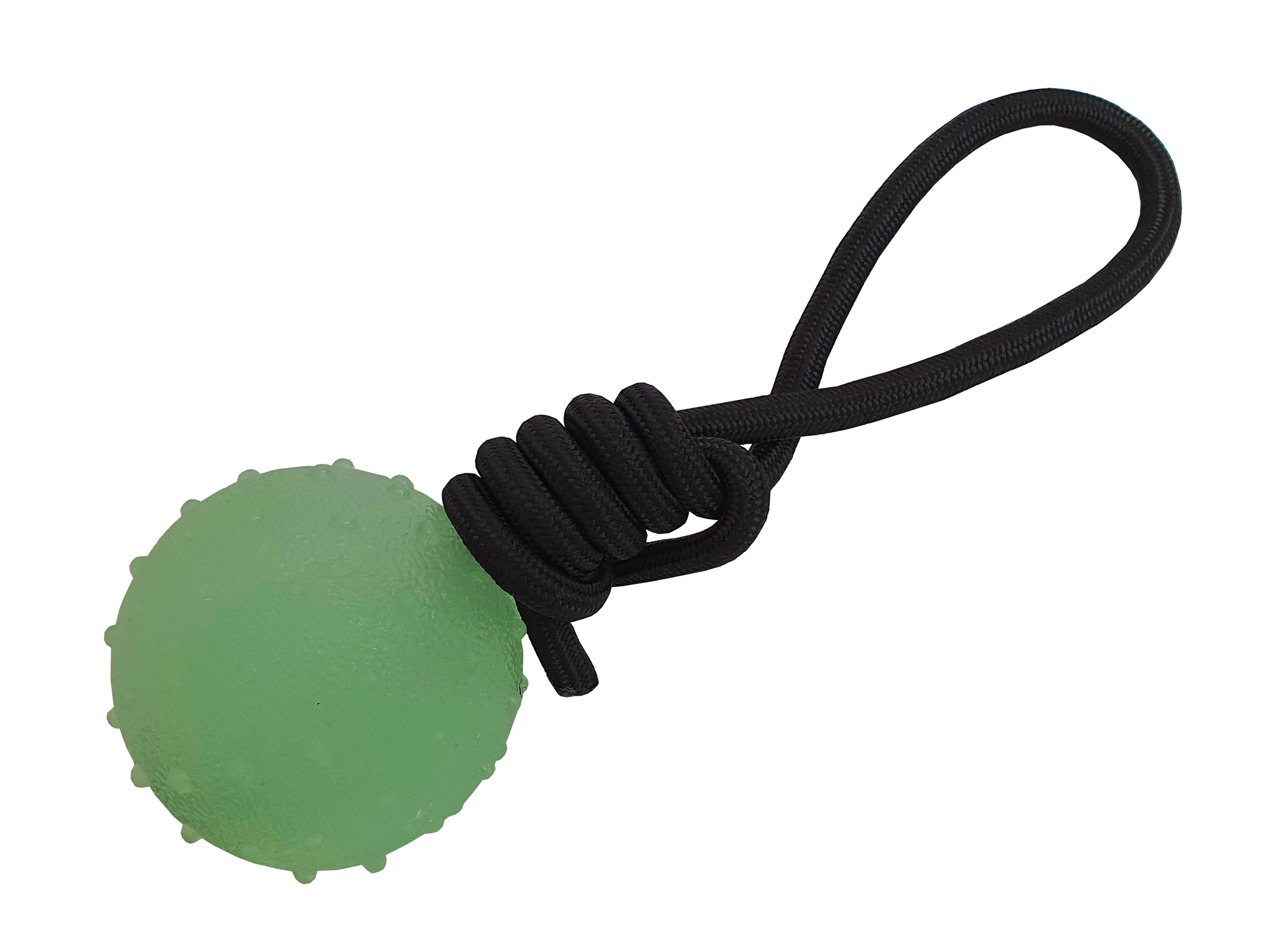 BAFPET | Luminiscenčná loptička GLOW so šnúrkou Ø 6,5 cm, FOSFOR | 09057