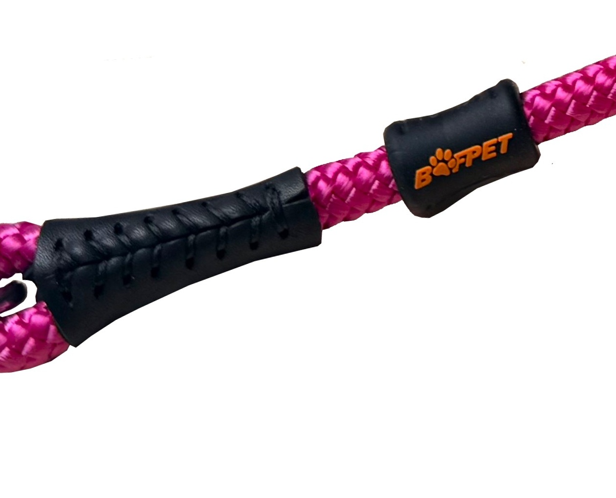 BAFPET Lanová vodítka s kůží, niklová karabina Barva: Šedá, Rozměr: 10mm x 150-270cm 15790
