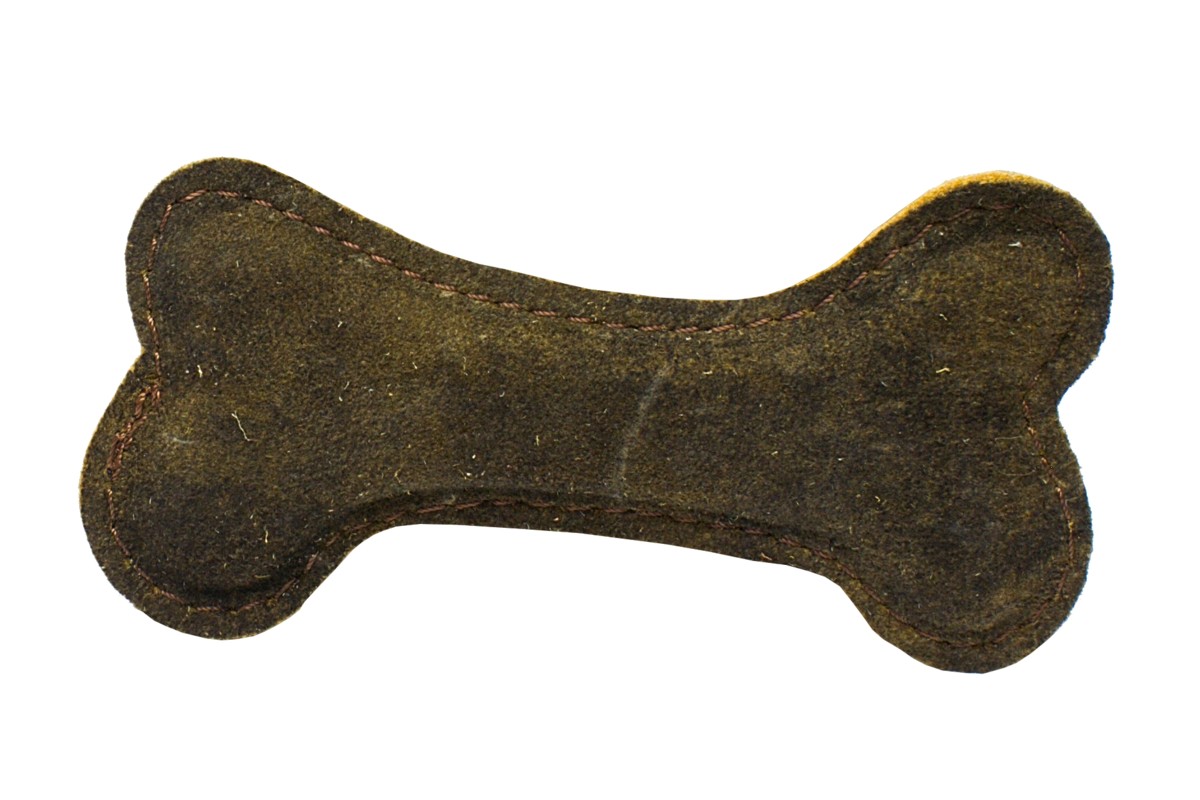 BAFPET Kožená kostička LEDER Barva: Hnědá, Rozměr: 18,5cm x 9,5cm 09091