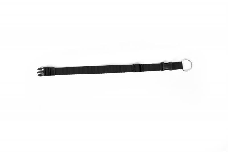 Obojok DUVO+ Nastaviteľný nylon čierny 30-45 cm/ 15 mm