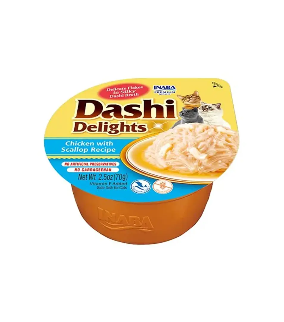 Inaba Dashi Delights cat Kura s hrebenatkou 70 g vanička