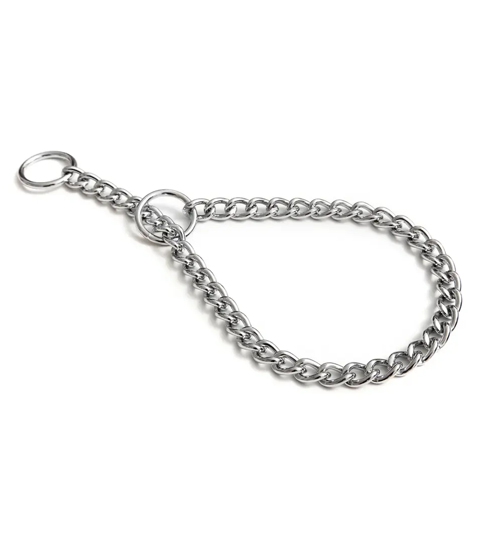 BAFPET | Sťahovací obojok 1-radový retiazka Farba: Strieborná, Rozmer: 4,0mm x 65cm | 00008
