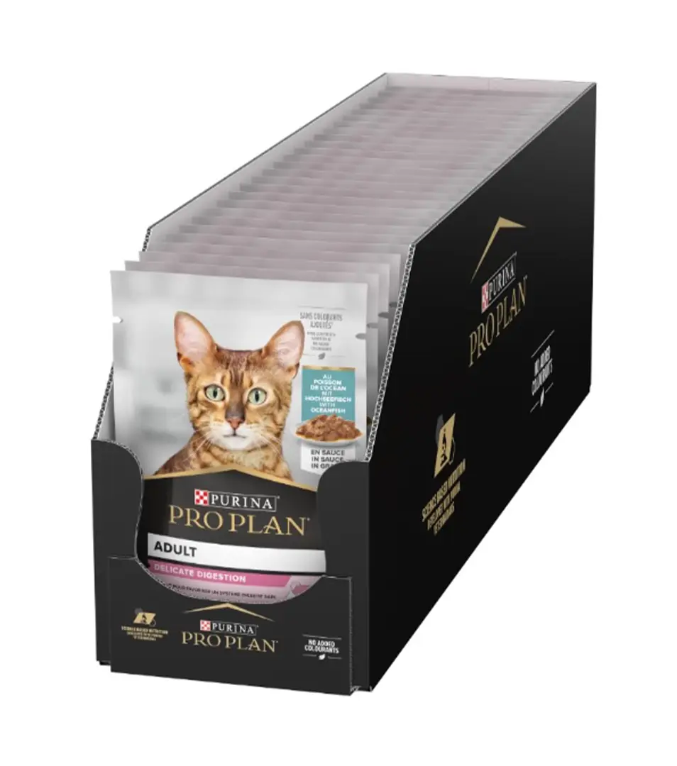 PRO PLAN CAT DELICATE DIGESTION pre mačky s morskými rybami 26x 85 g
