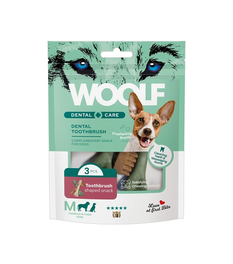 Pamlsok Woolf Dental Care ToothBrush M 120 g