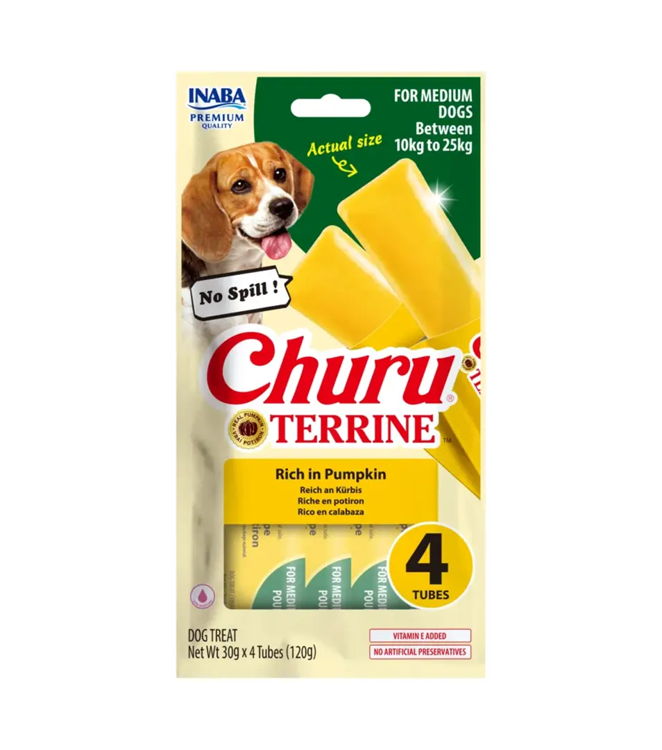 Pamlsok Inaba Churu Terrine dog tekvica 4 x 30 g