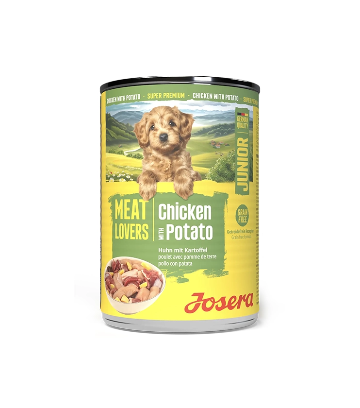 Josera konzerva Dog Meat Lovers Junior Menu Chicken 400 g