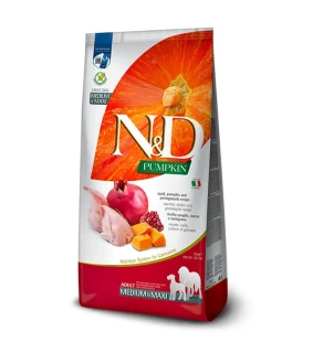 Farmina N&D dog PUMPKIN (GF) adult medium & maxi, quail & pomegranate 12 kg