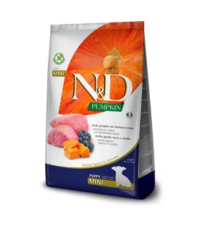 Farmina N&D dog PUMPKIN (GF) puppy mini, lamb & blueberry 7 kg