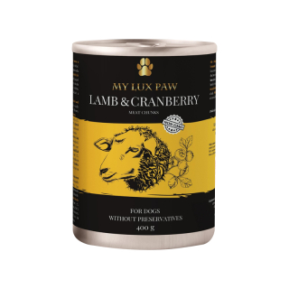 My Lux Paw LAMB&CRANBERRY 400 g Konzerva