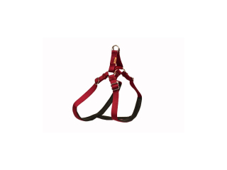 BAFPET Popruhový postroj pošitý Farba: Bordó, Rozmer: 25mm x OH 58-90cm 18416JP