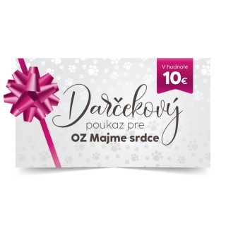 Darčekový poukaz pre OZ Majme Srdce 10€