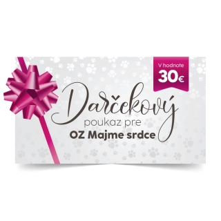 Darčekový poukaz pre OZ Majme srdce 30€