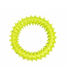 BAFPET Gumený kruh „Ježko" Farba: Zelená, Rozmer: 9cm 09079