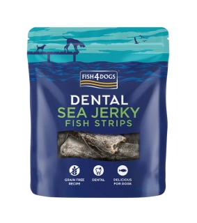 FISH4DOGS Dentálne pamlsky pre psov morská ryba - prúžky 100g