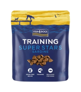 FISH4DOGS Tréningové palmsky pre psov sardinka 150g