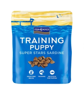 FISH4DOGS Tréningové palmsky pre šteniatka sardinka 150 g