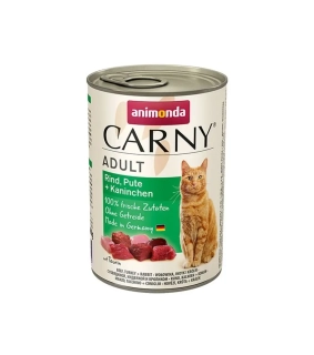 Animonda CARNY® cat Adult hovädzie,morka a králik bal. 6 x 400 g konzerva