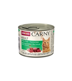 Animonda CARNY® cat Adult hovädzie, morka a králik bal. 6 x 200 g konzerva