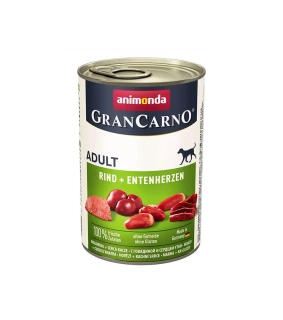 Animonda GRANCARNO® dog adult hovädzie a kačacie srdiečka bal. 6 x 400g konzerva