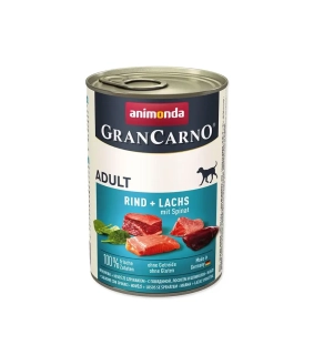 Animonda GRANCARNO® dog adult losos a špenát bal. 6 x 400g konzerva