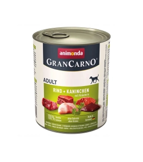 Animonda GRANCARNO® dog adult hovädzie,králik,bylinky bal. 6 x 800g konzerva