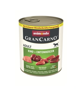 Animonda GRANCARNO® dog adult hovädzie a kačacie srdiečka bal. 6 x 800g konzerva
