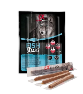 Pamlsok Alphaspirit dog Sticks/Paličky rybacie 4x10 g