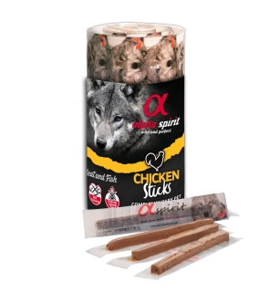 Pamlsok Alphaspirit dog sticks/tyčinky kuracie 16 ks 160 g