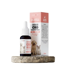Olej konopný CBD 5% 10 ml (270 kvapiek) pre psy a mačky do 11 kg