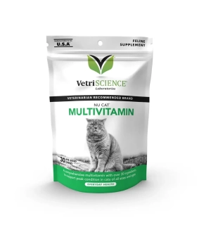 Vetri Science Nu Cat Multivitamin žuvacie tablety 30 tbl.