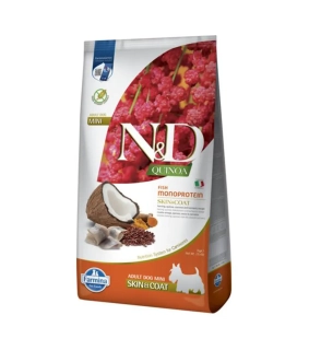 Farmina N&D dog QUINOA (GF) adult mini, skin & coat, herring & coconut 7 kg