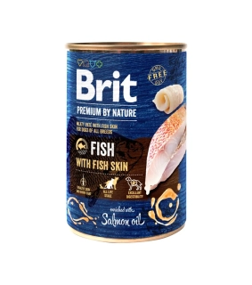 Brit Premium by Nature dog  Fish with Fish Skin 6 x 400 g konzerva
