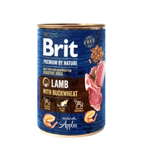 Brit Premium by Nature dog Lamb with Buckwheat 6 x 400 g konzerva