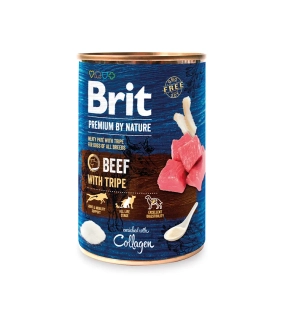 Brit Premium by Nature dog  Beef with Tripes 6 x 400 g konzerva