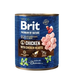 Brit Premium by Nature dog Chicken with Hearts 6 x 800 g konzerva