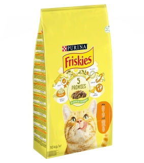 Nestlé Friskies cat s kuraťom a zeleninou 10 kg